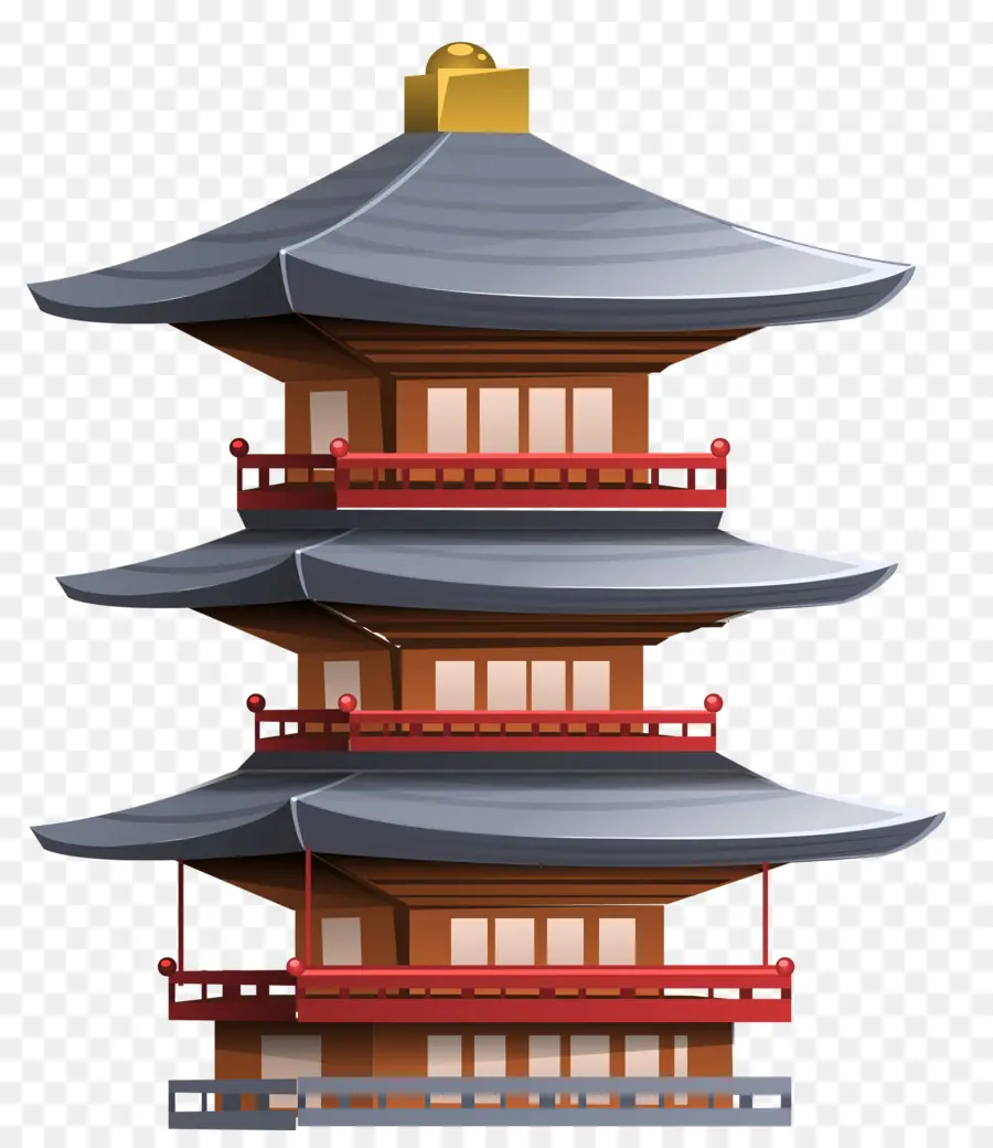 китайская архитектура，Япония PNG