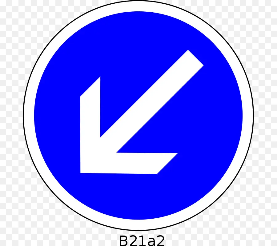 дорожный знак требования о направлении в франции，панели обязаны повернуть направо или налево во франции PNG