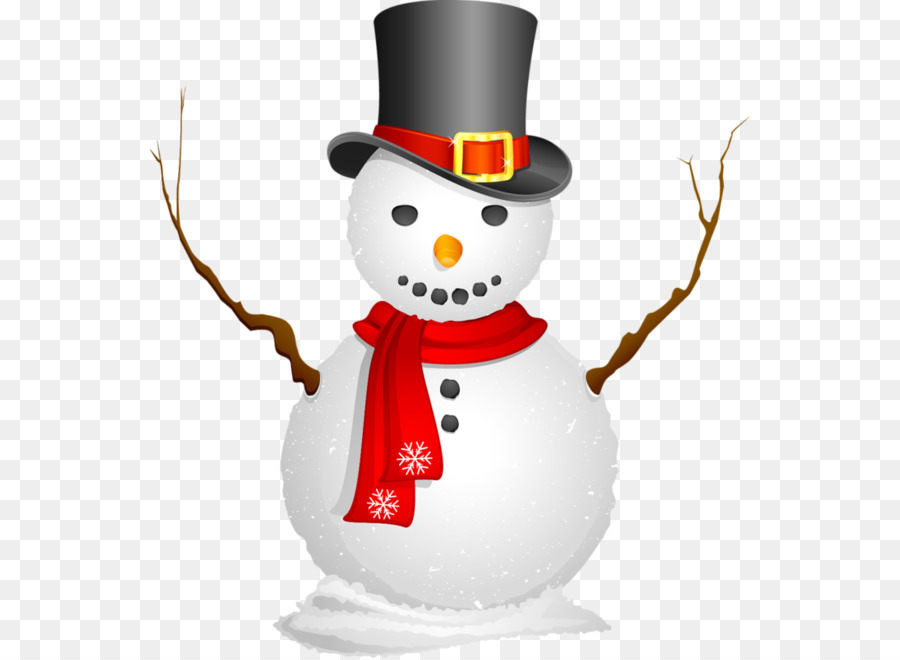 Снеговик，шарф PNG