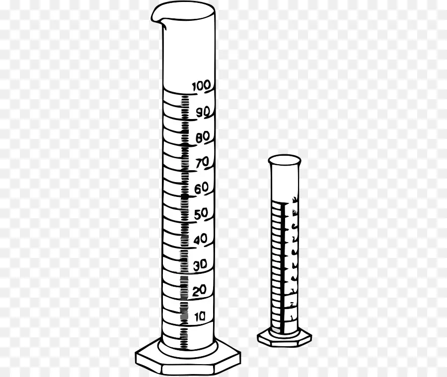 Градуированные цилиндры，измерение PNG