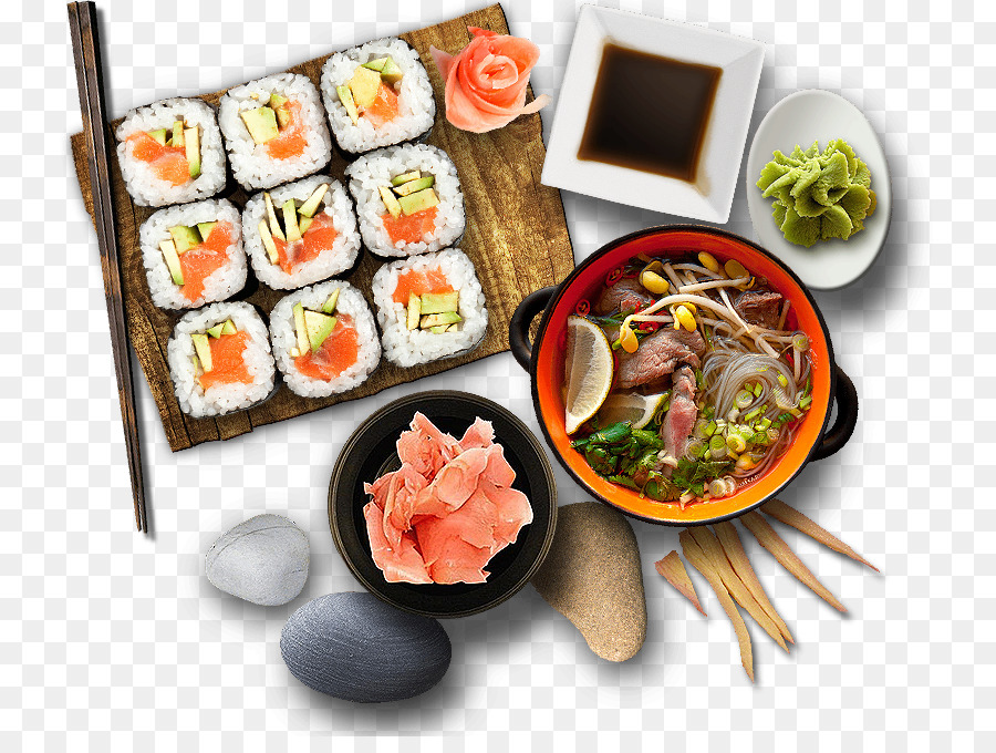 Суши обеды. Роллы на прозрачном фоне. Японская кухня. Японская еда на прозрачном фоне. Японское меню.