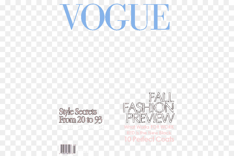 свободно моде, журнал, парижский Vogue прозрачное изображение.