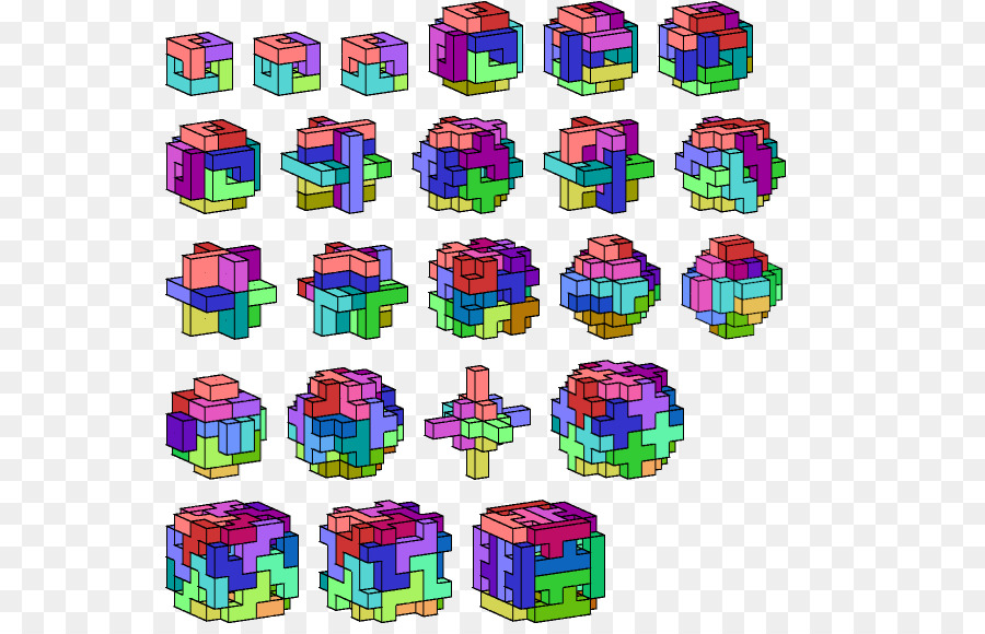 Polycube，куб PNG