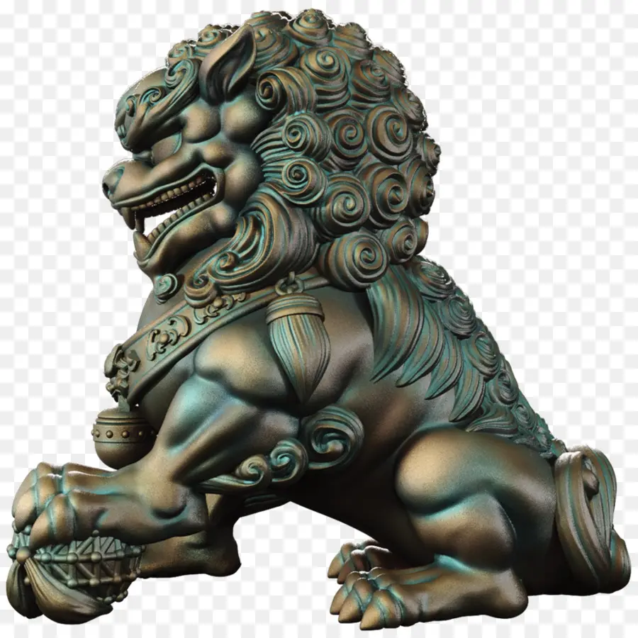 пекинес，китайские львы Хранители PNG