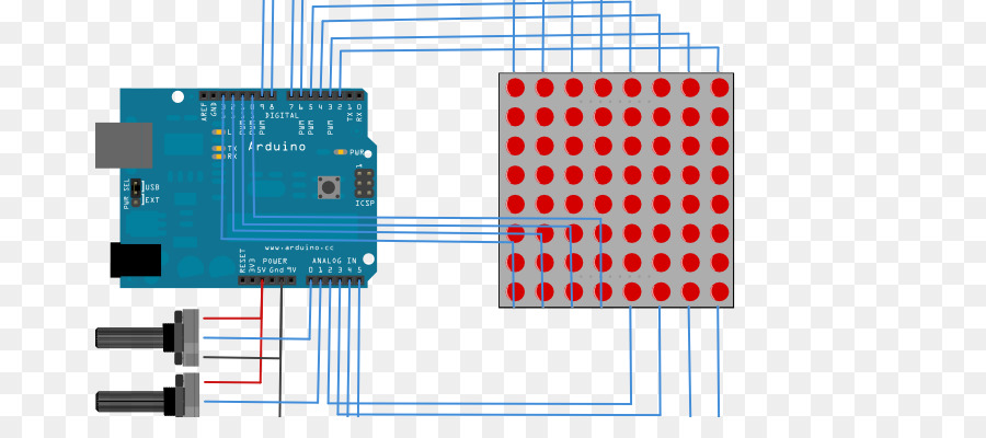 Arduino и светодиодная матрица，Провода PNG