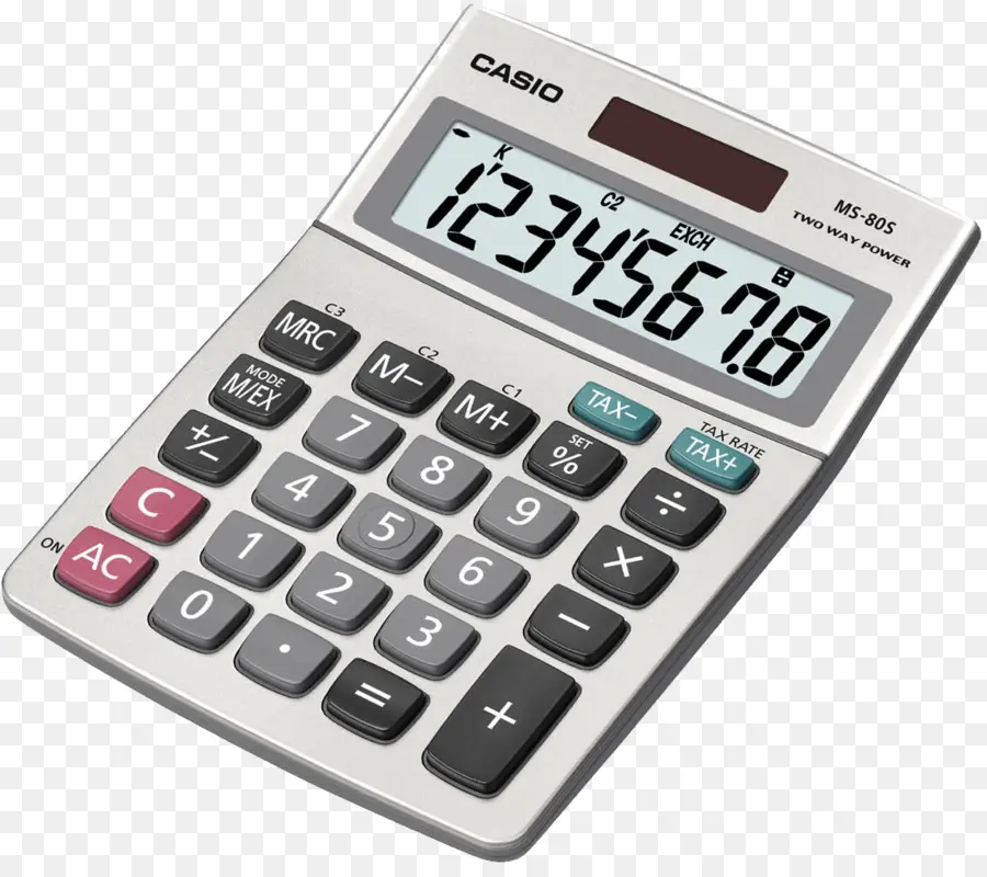 Casio Desktop Calculator，калькулятор PNG