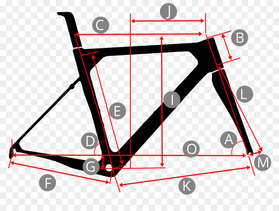 велосипед，геометрия PNG