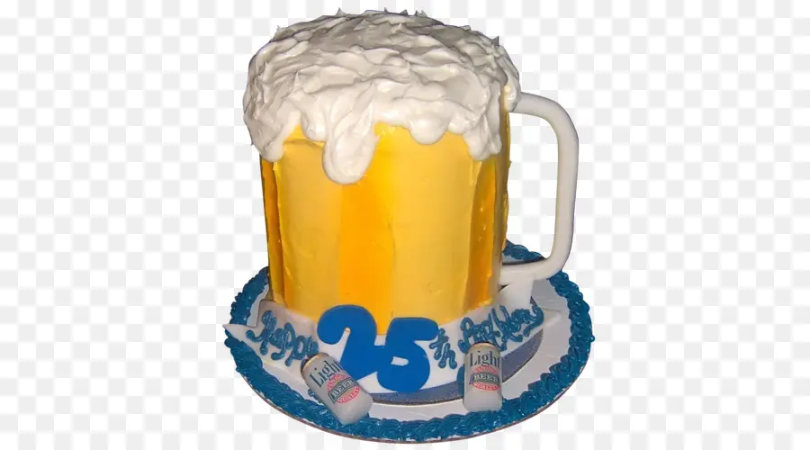 день рождения Торт，пиво PNG