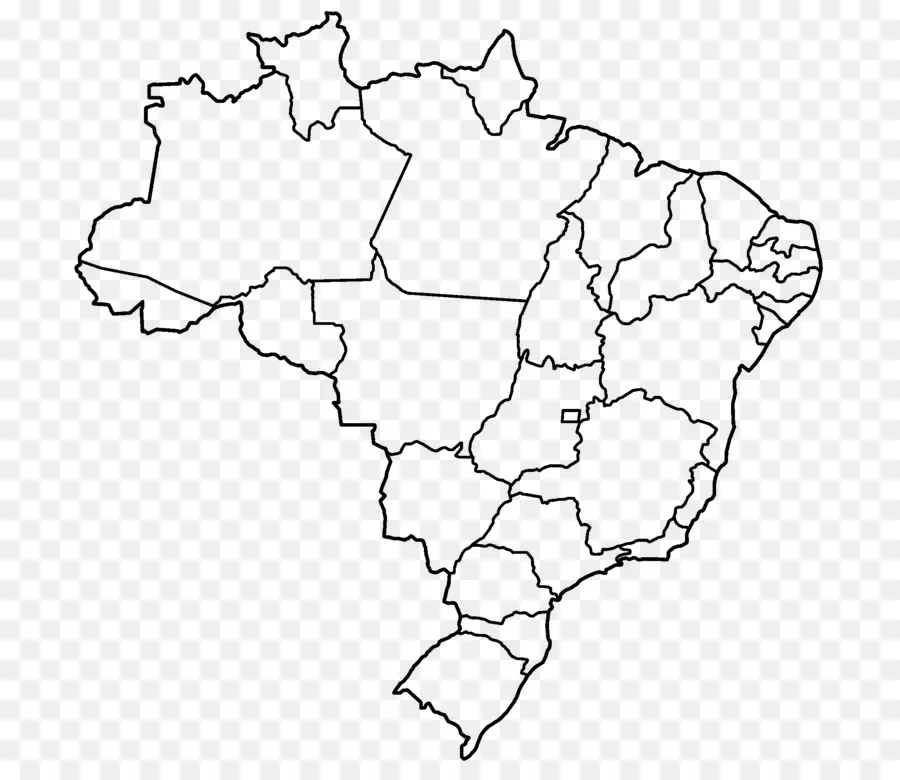 Регионы Бразилии，карта PNG