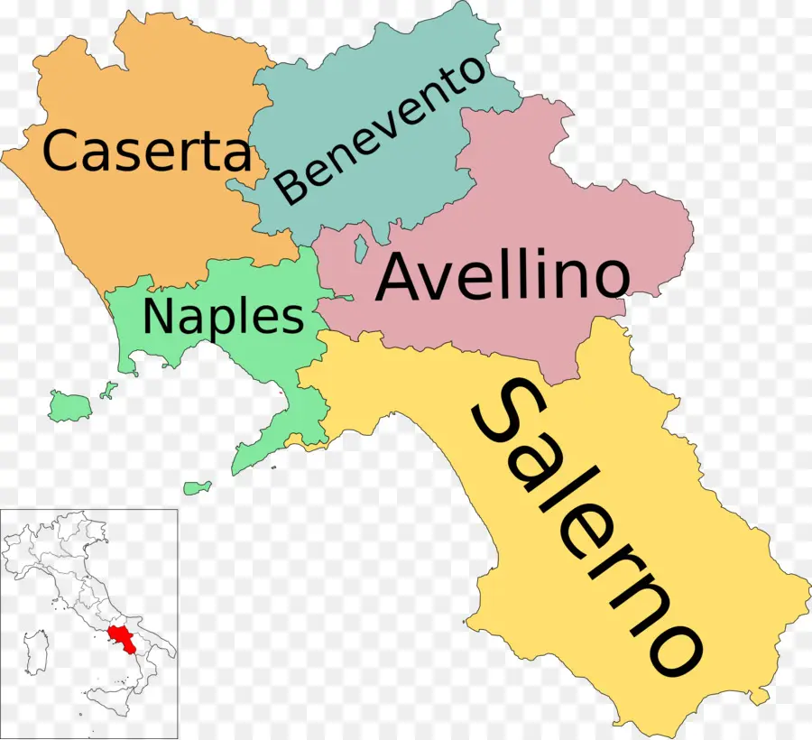 Неаполь，регионы Италии PNG