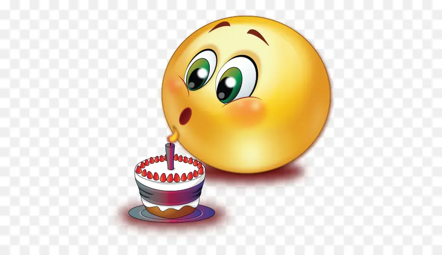 смайлик，день рождения Торт PNG