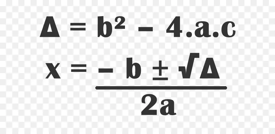 выведение формулы Бхаскара，квадратное уравнение PNG