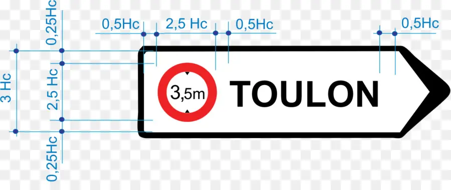 размеры дорожного знака，измерения PNG