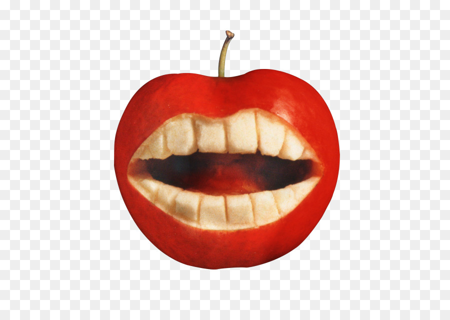 зуб，яблоко PNG