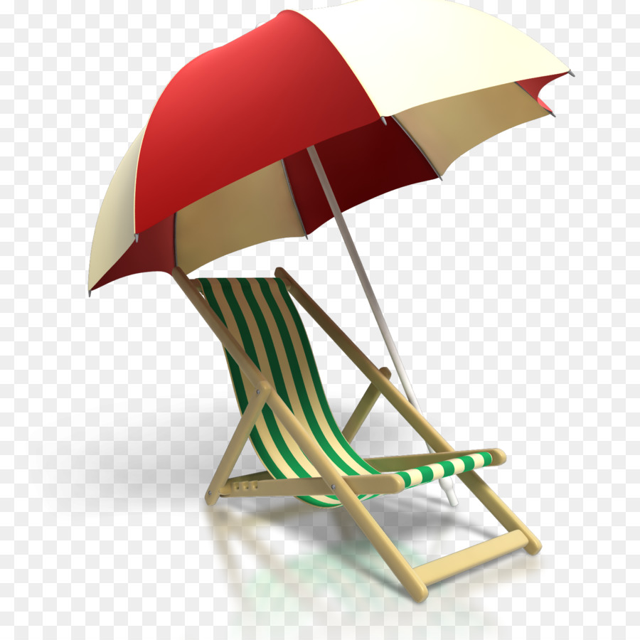 Шезлонг с зонтом