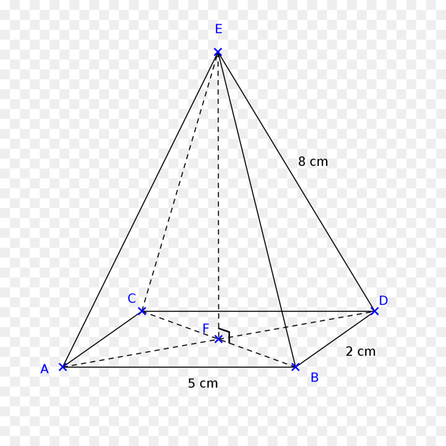 Пирамида с основанием квадрат