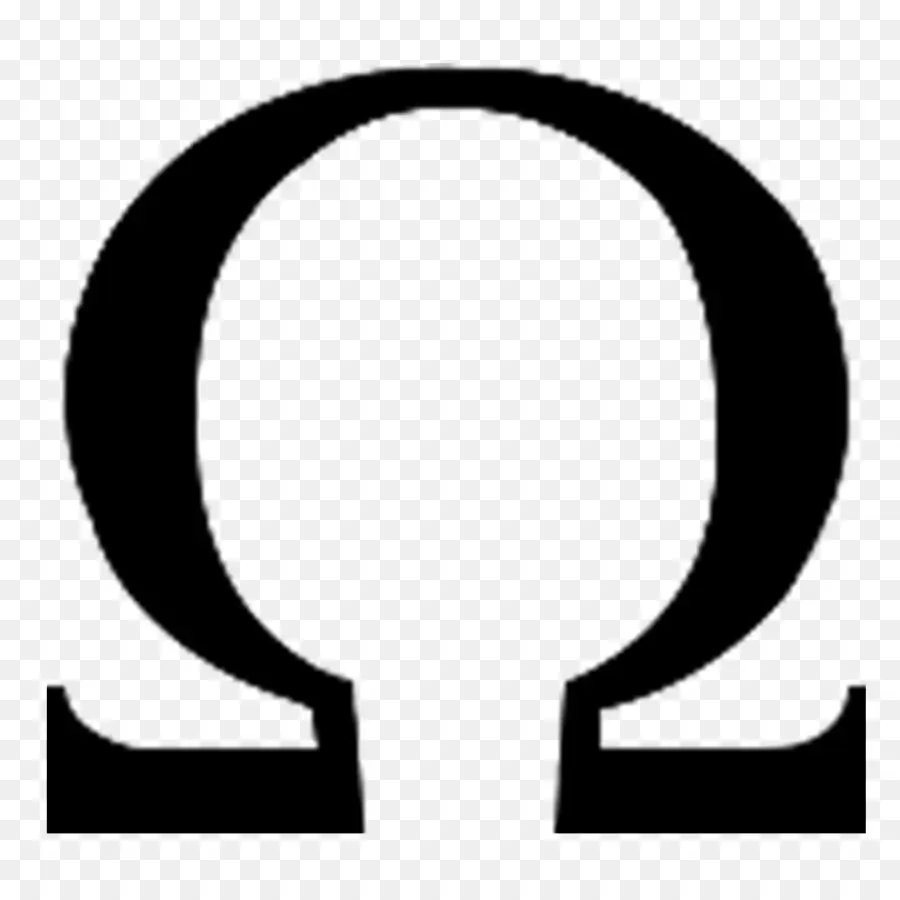 Омега，символ PNG