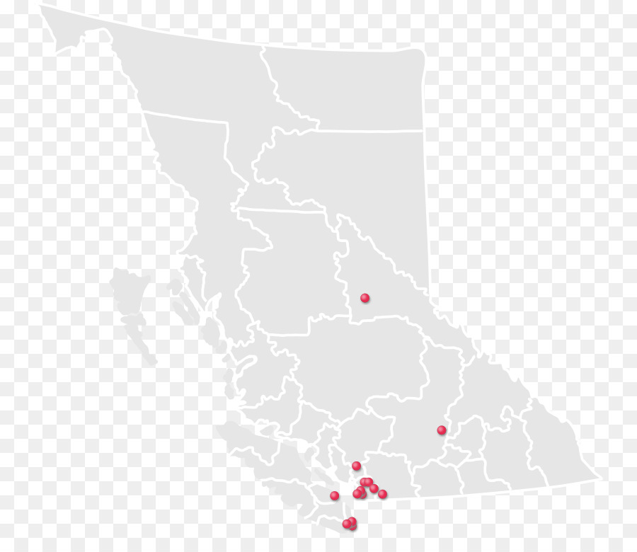 British Columbia，Map PNG