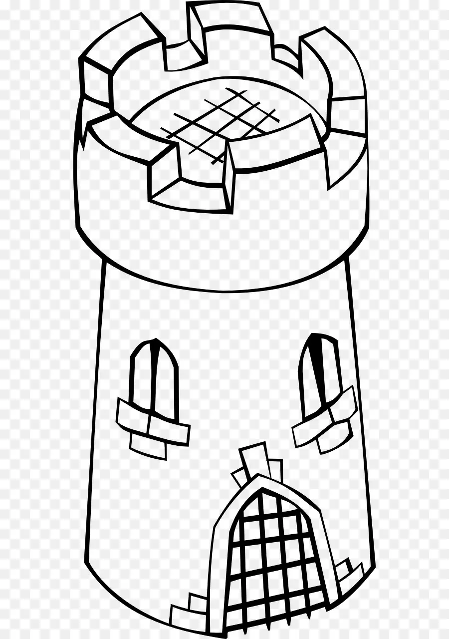 круглая башня，замок PNG