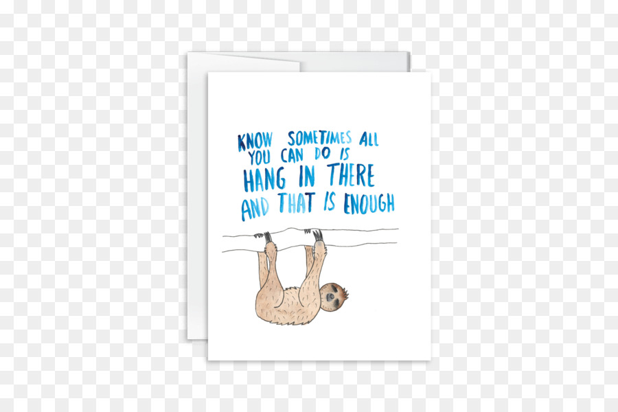 ленивец，поздравительные открытки Примечание PNG