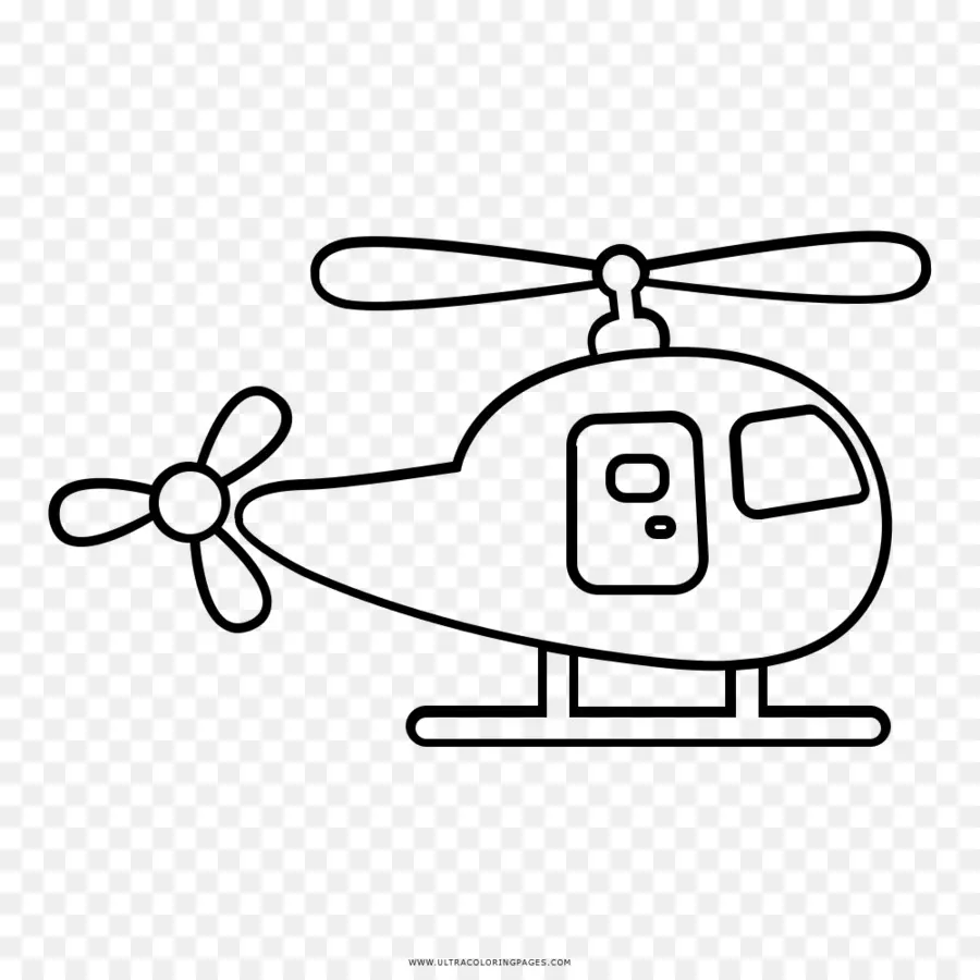 вертолет，книжка раскраска PNG