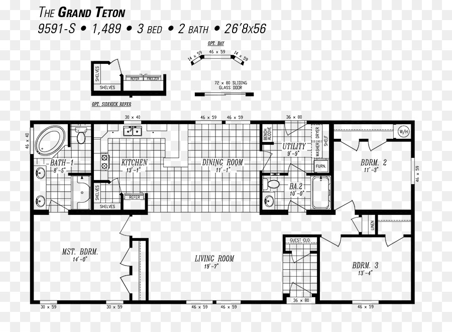 Гранд титон，план этажа PNG