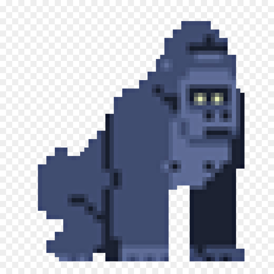 Пиксельная горилла 8x8