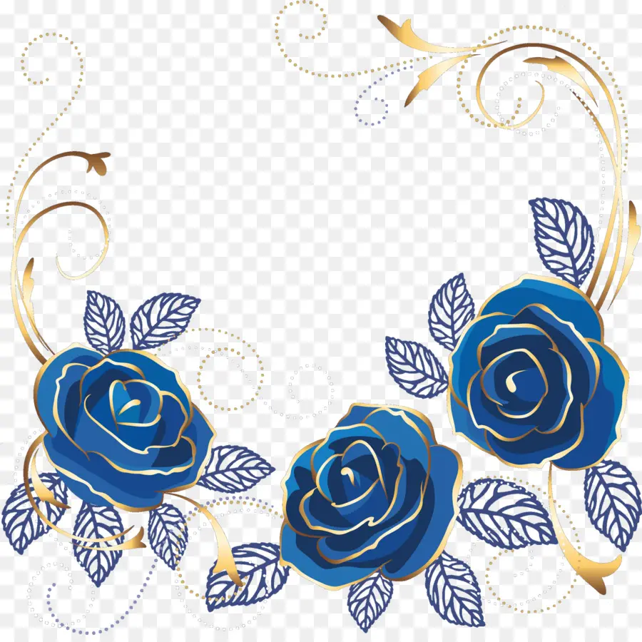 голубая роза，цветок PNG