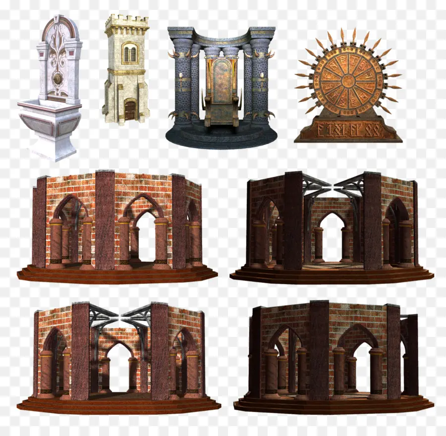архитектура，средневековая архитектура PNG