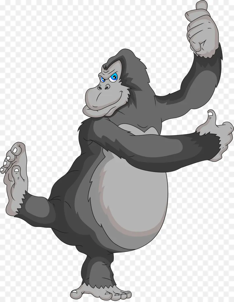 горилла，рисунок PNG