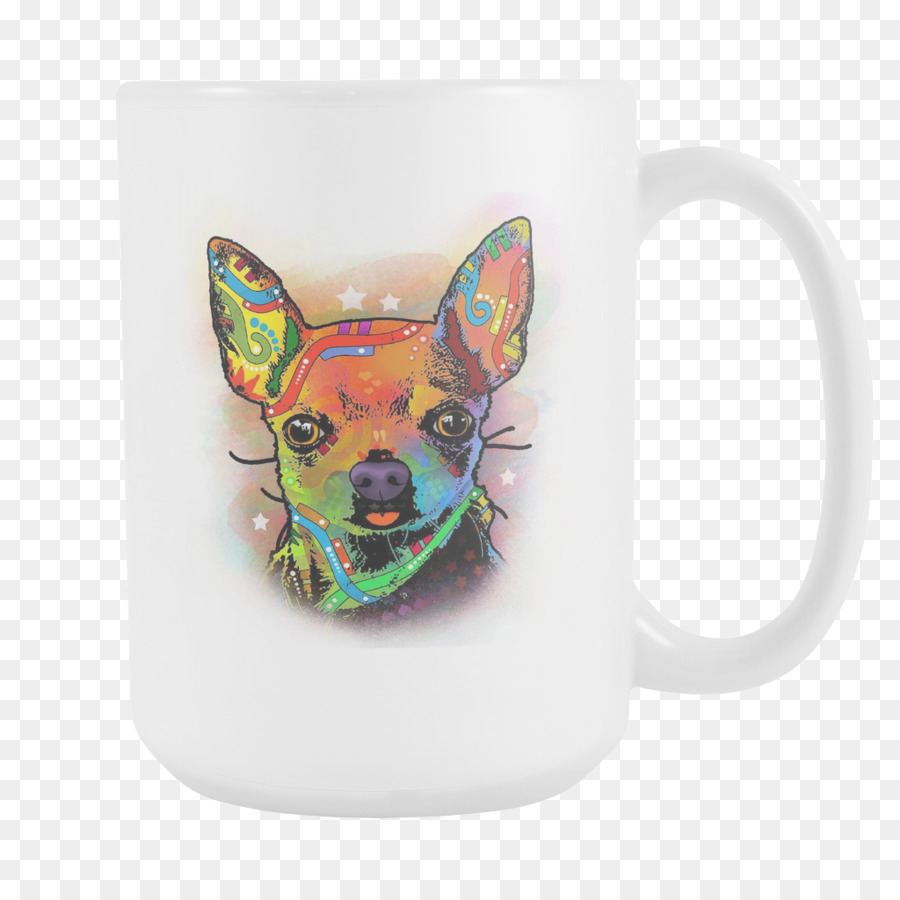 чашка кофе，собака породы PNG