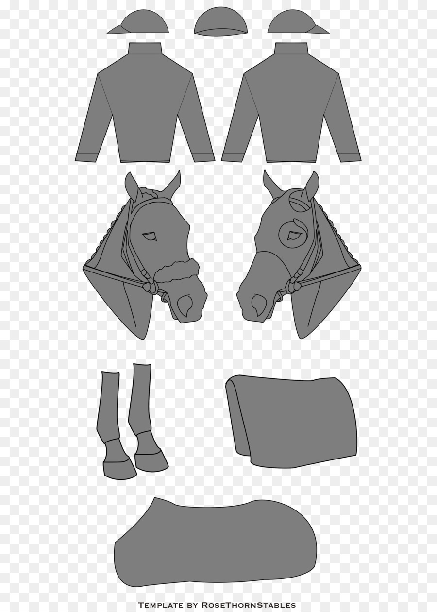 Бумажные лошадки с одеждой
