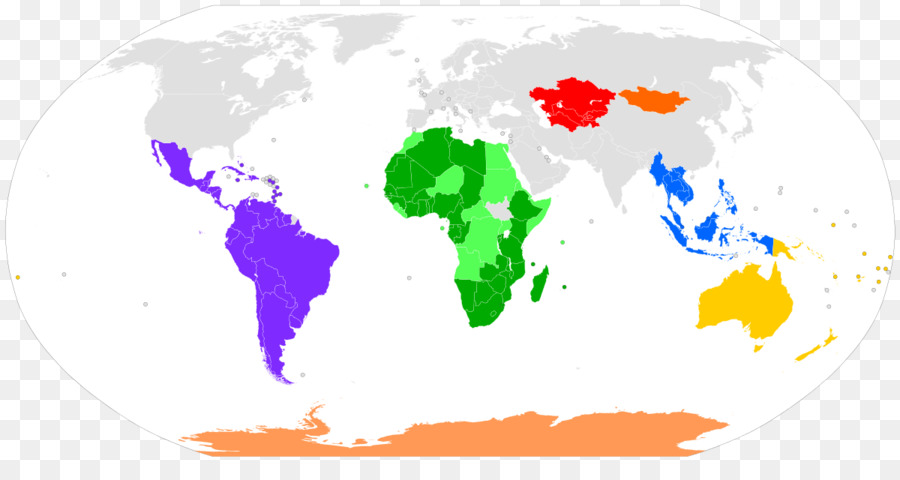 Карта мира，Континенты PNG