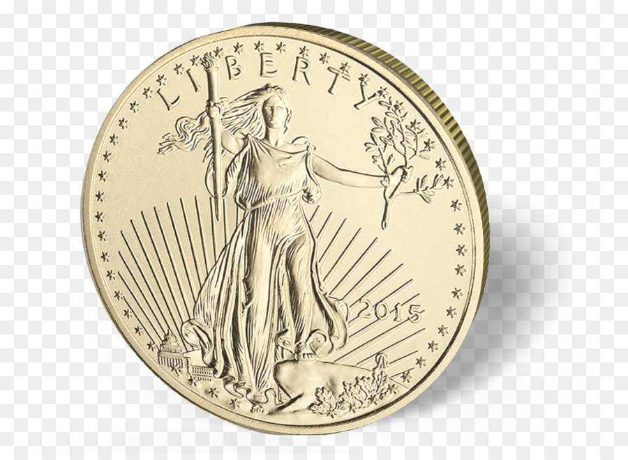американский золотой Орел，золотая монета PNG