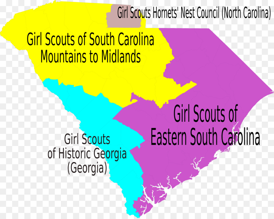 Южная Каролина，карте PNG