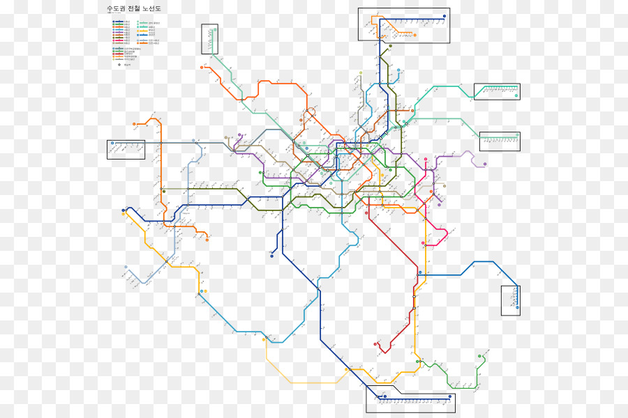 Сеульское метро карта