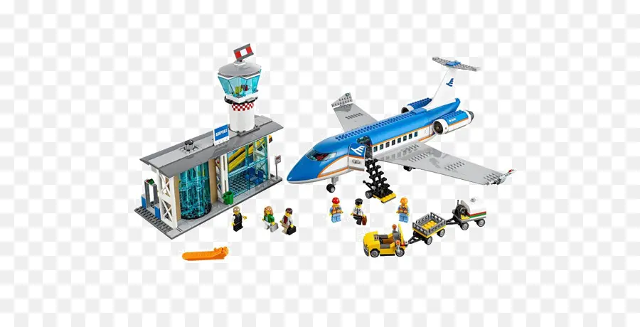 самолет，60104 Лего Сити пассажирский терминал аэропорта PNG