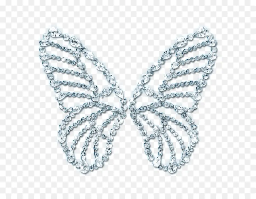 бабочка，алмаз PNG