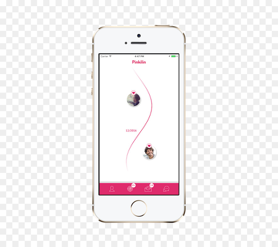 смартфон，розовый M PNG
