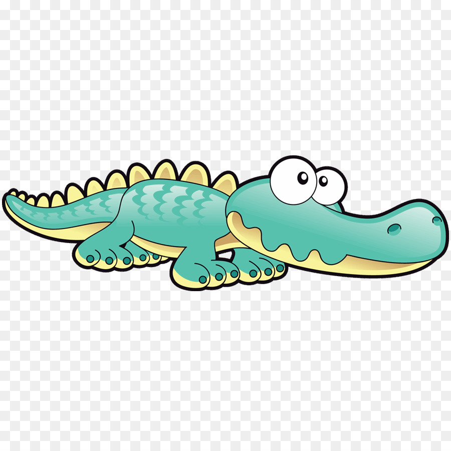 крокодилы，линия PNG