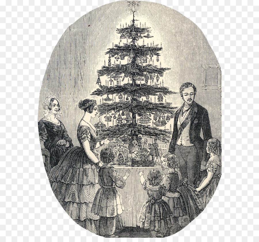 викторианской эпохи，Рождественская елка PNG