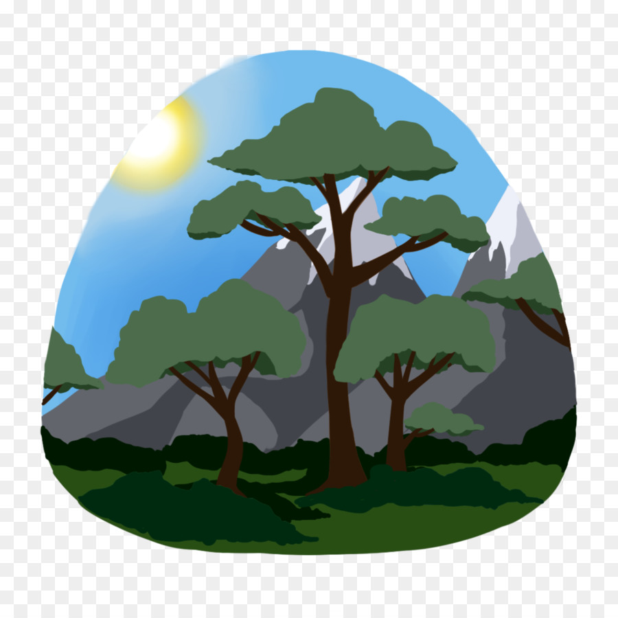 мультфильм，дерево PNG