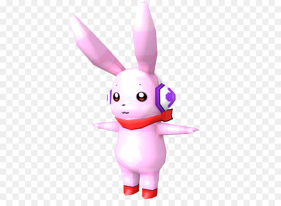 пасхальный кролик，розовый M PNG