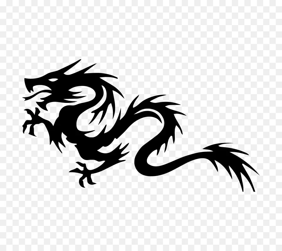 дракон，наклейка PNG