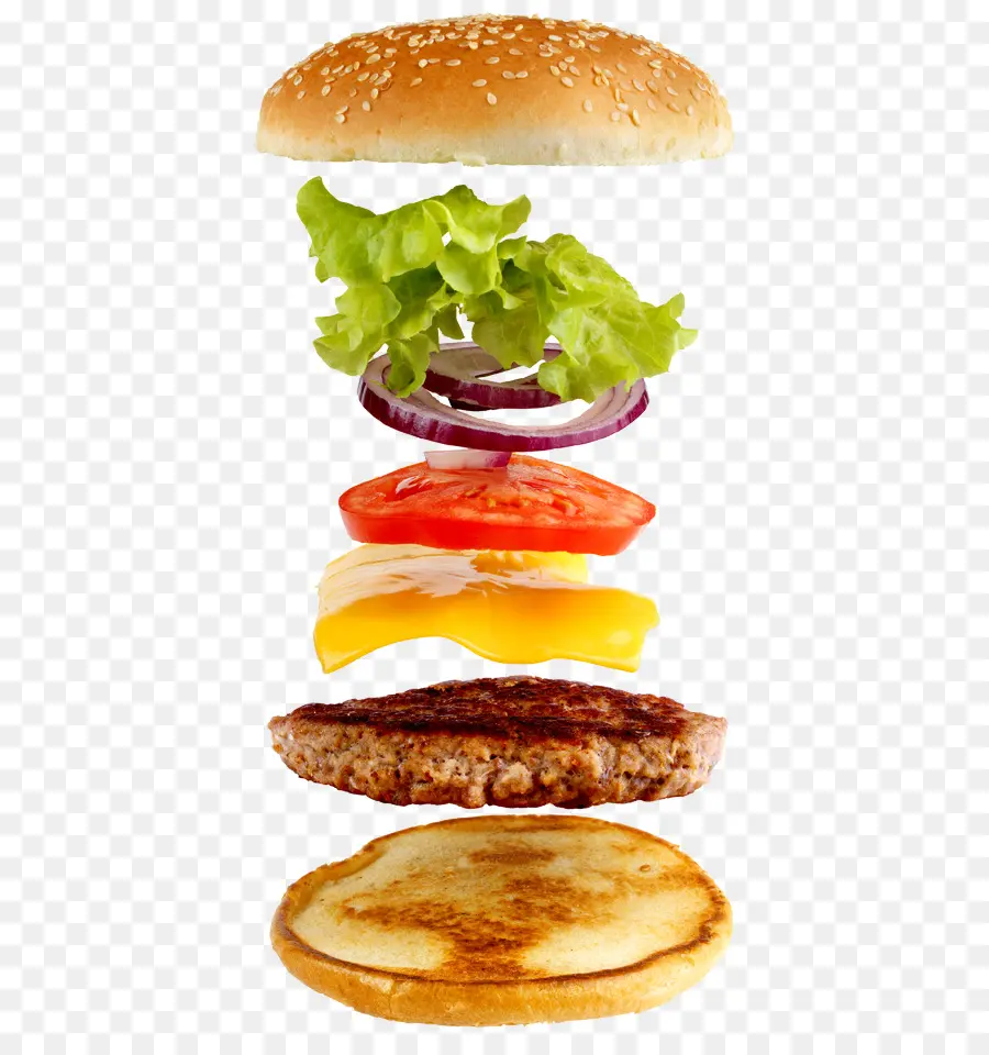 гамбургер，фаст фуд PNG
