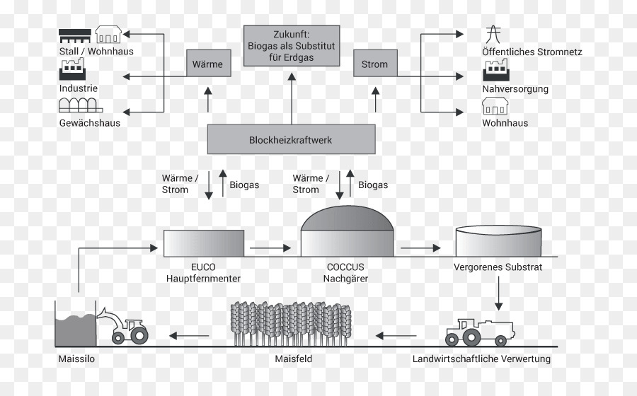 Схема биогазовой установки，Биогаз PNG