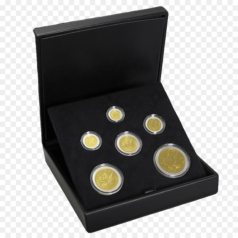 монета，канадский золотой кленовый лист PNG