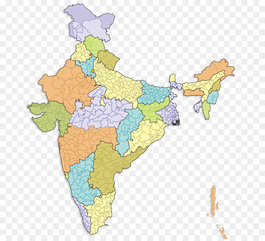 карте，всеобщие выборы в Индии 2014 PNG
