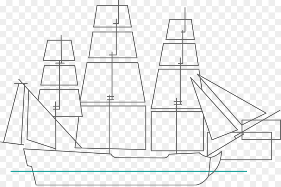 парусное судно，рисунок PNG