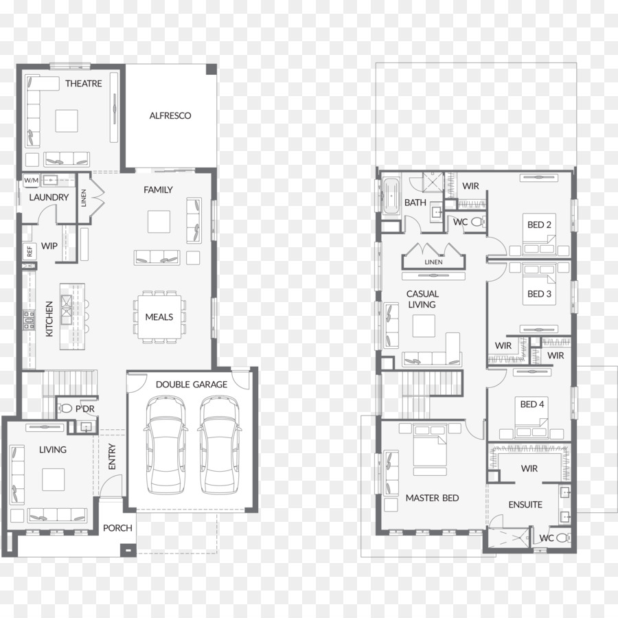 план этажа，технический чертеж PNG